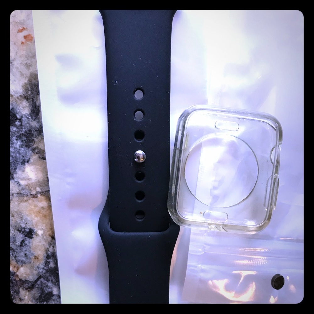38mm band and clear cover for Apple watch
